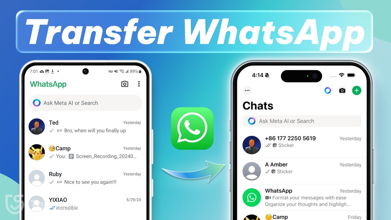 Transfer WhatsApp from Android to iPhone 17 📱