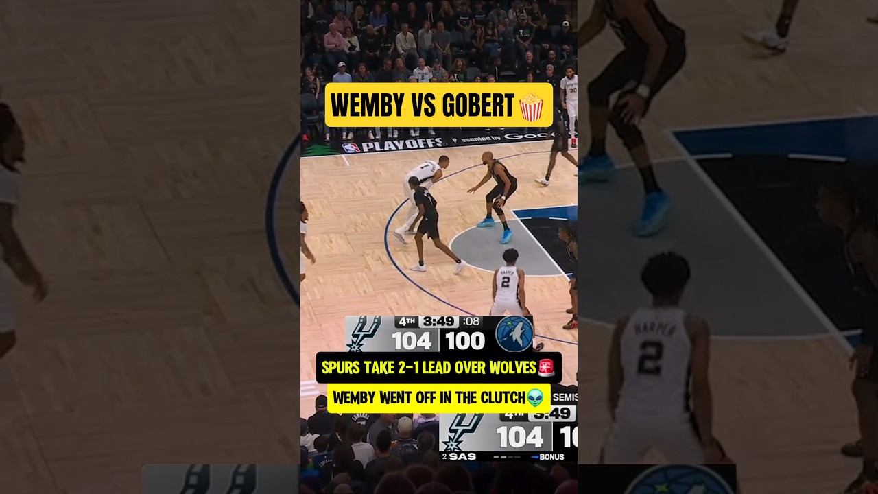 Wemby Dominates, Spurs Lead 2-1 🚨