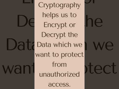 What is Cryptography. Simple