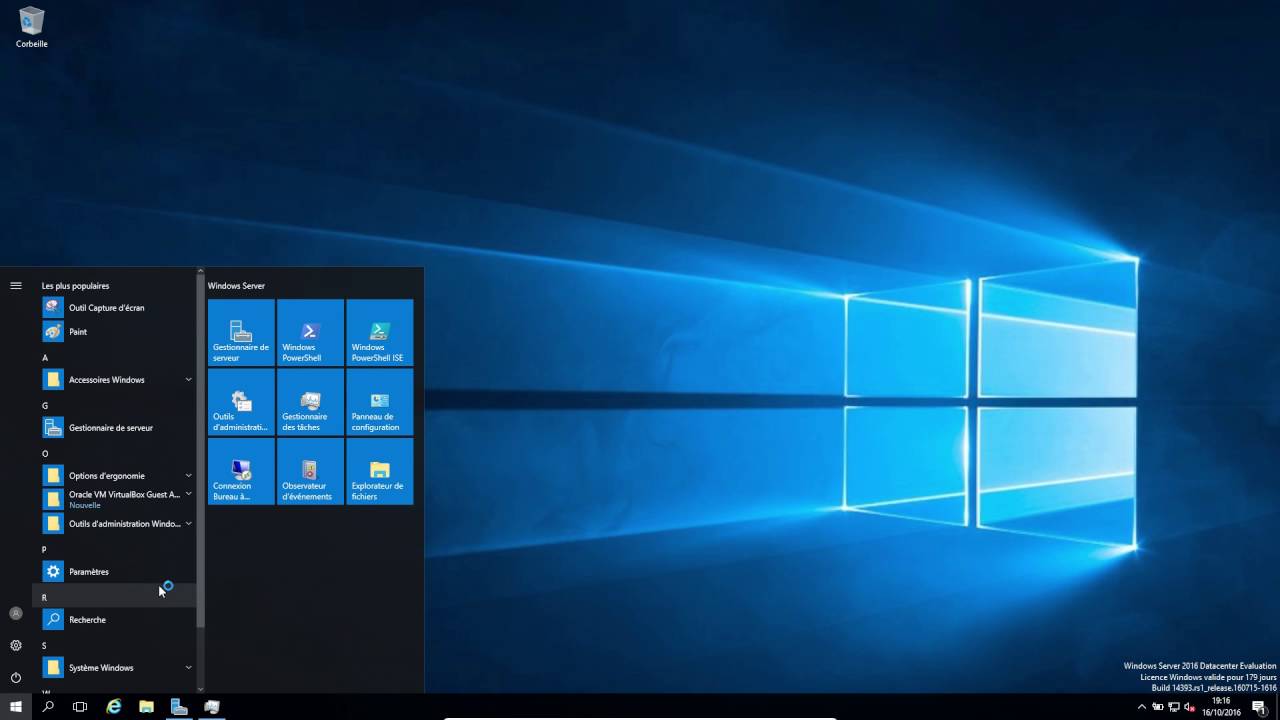 Windows Server 2016: Présentation Rapide