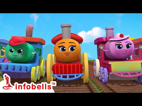 நீண்ட வண்டி தொடர் வண்டி - Train Song | Tamil Rhymes for Children | Infobells