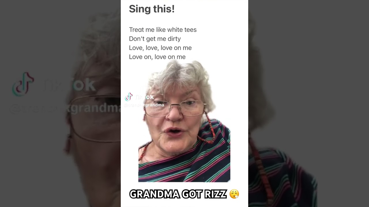 Grandma Sings 'Treat Me Like White Tees' 🎶