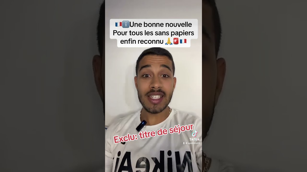 Titre de séjour pour tous les sans-papiers salariés en France 🇫🇷