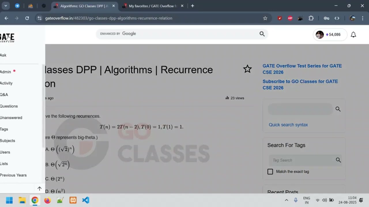 Enhanced Lists Feature on GATEOverflow
