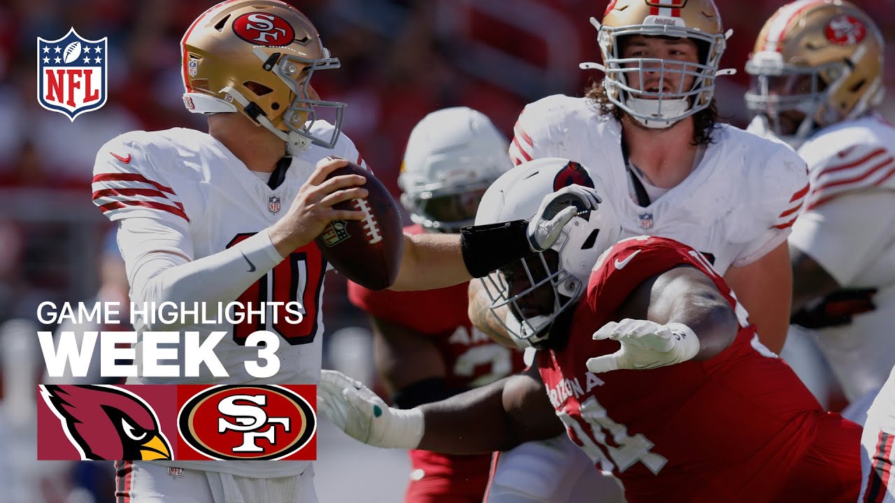 Arizona Cardinals vs 49ers Week 3 Highlights | 2025 NFL Season 🏈