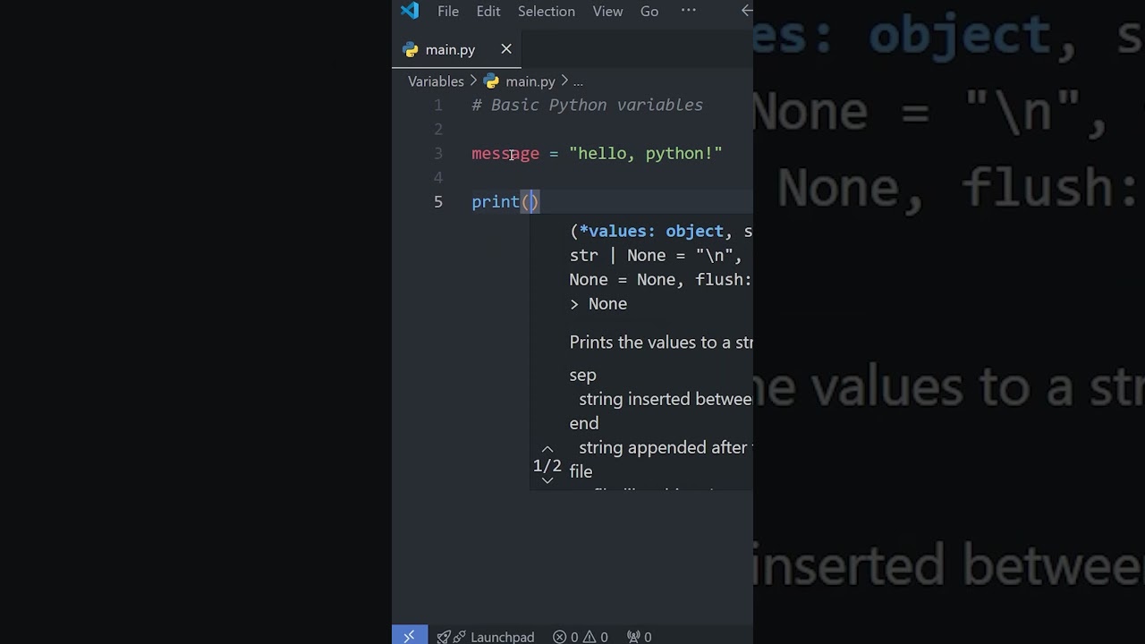 Python Variables Explained in Just 60 Seconds! 🐍