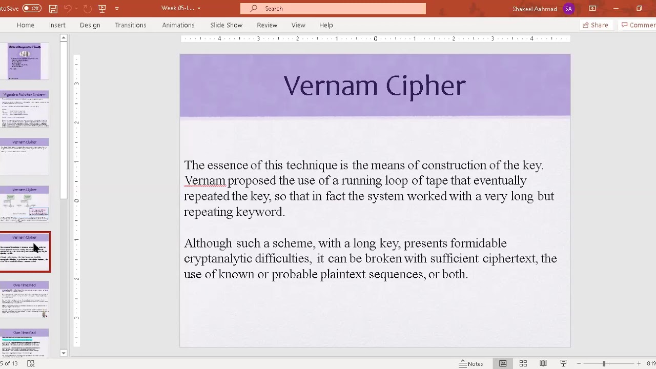 18 Vernam Cipher Encryption Explained 🔐