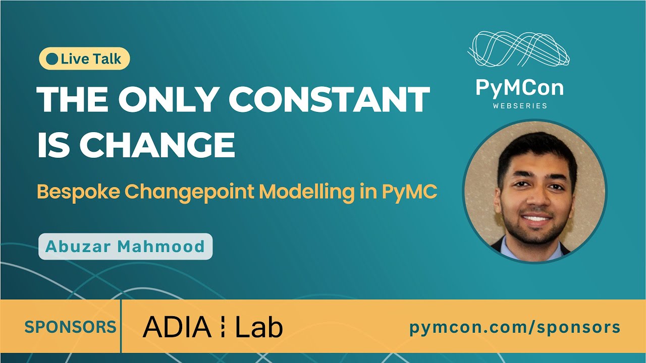PyMCon Web Series: Bespoke Changepoint Modelling in PyMC