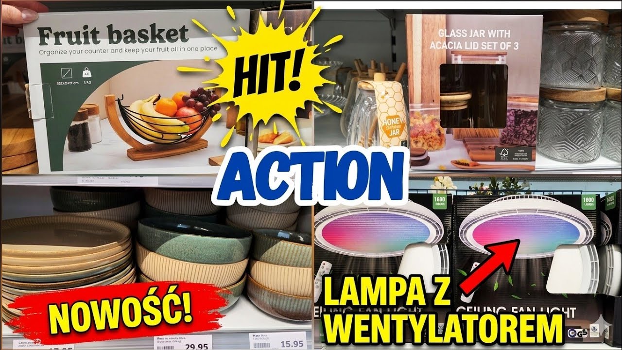 Nowa Zastawa i Lampa z Wentylatorem w Action 🛍️