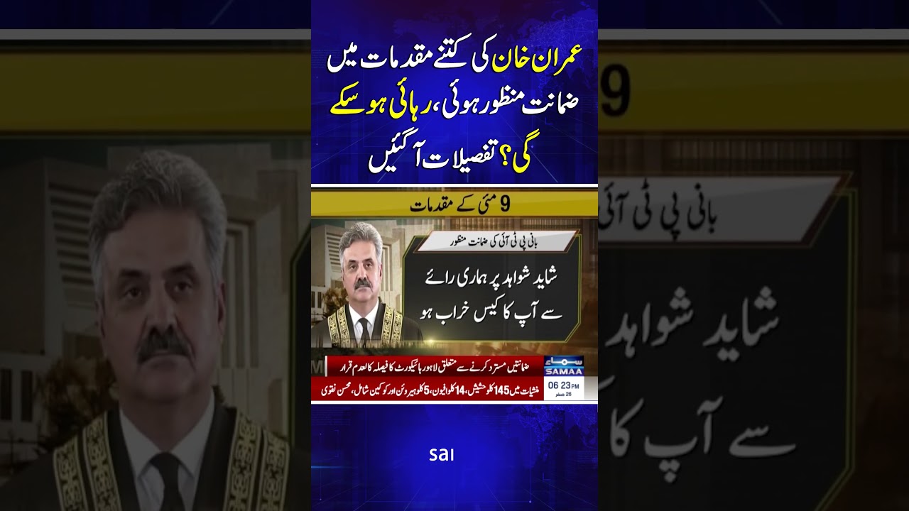 Imran Khan's Bail Status: Will He Be Released? | Latest Updates from Samaa TV 📰