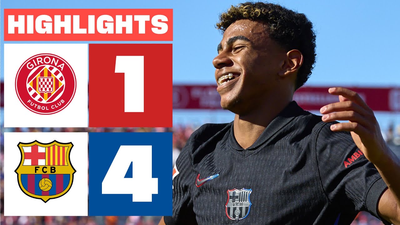 GIRONA FC 1 - 4 FC BARCELONA | RESUMEN LALIGA EA SPORTS