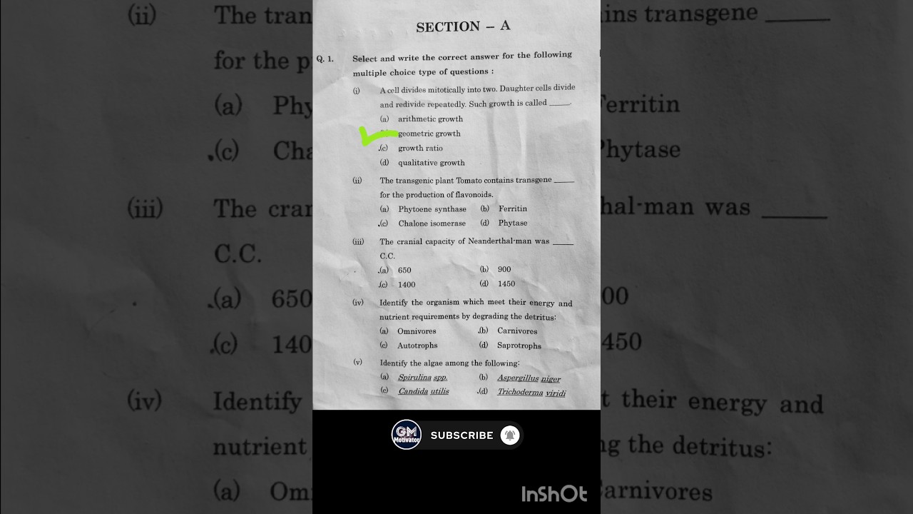 12th Biology MCQ Answers 2026 | Maharashtra Board Exam