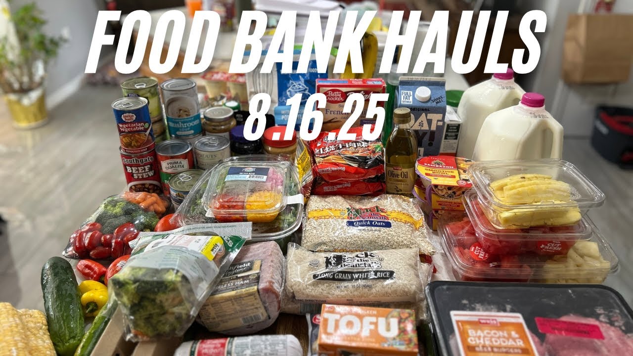 Food Bank & Pantry Haul at Two Locations 🥫