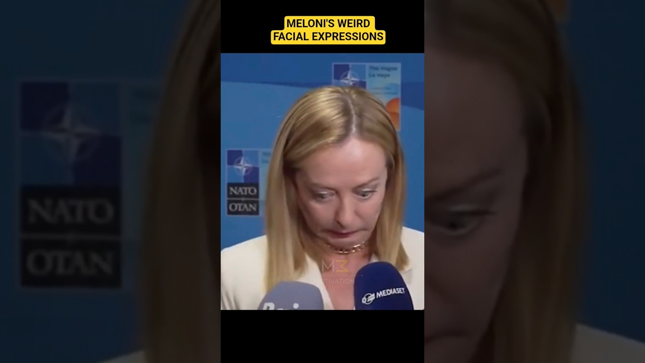Giorgia Meloni’s Expressive Moments at NATO Summit 🇳🇱