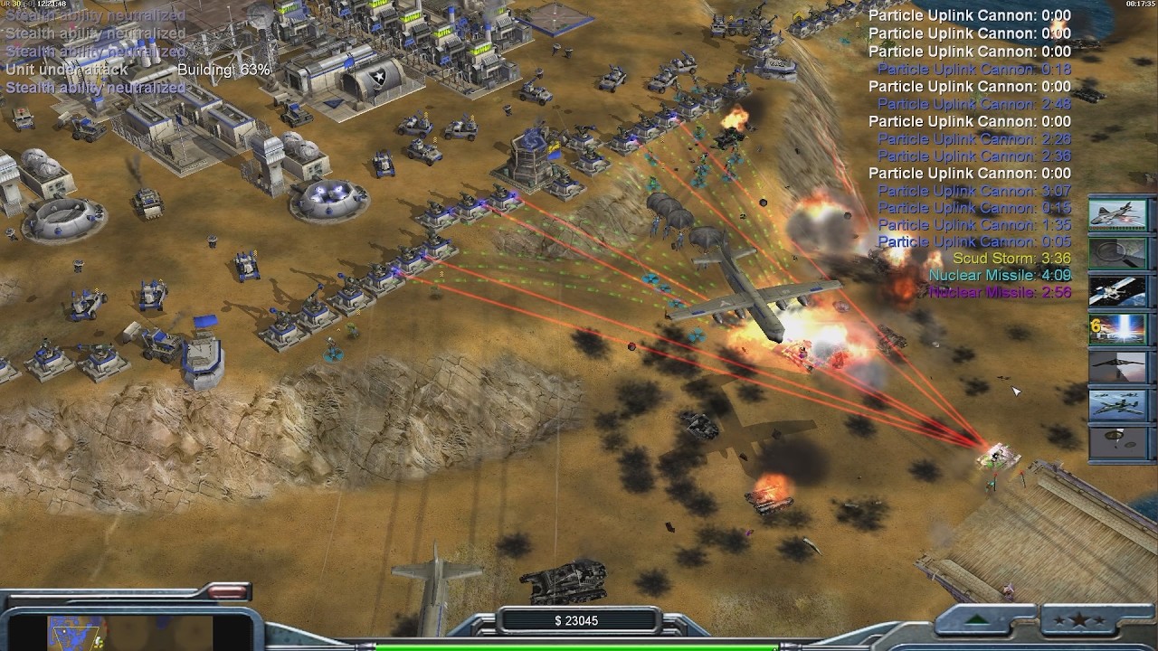 USA Laser vs 7 in Hard C&C Generals Zero Hour ๐ฎ