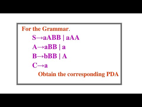 Converting CFG to PDA