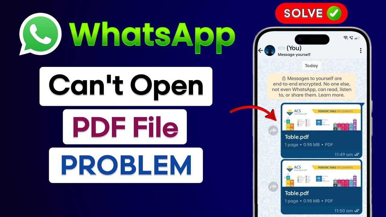 How To Fix WhatsApp Pdf File Not Opening Problem | WhatsApp Can't Open Pdf File Problem 2025