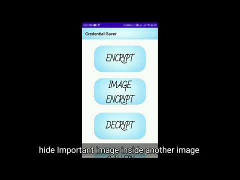 Credential Saver android app | Minor Project CSE & IT