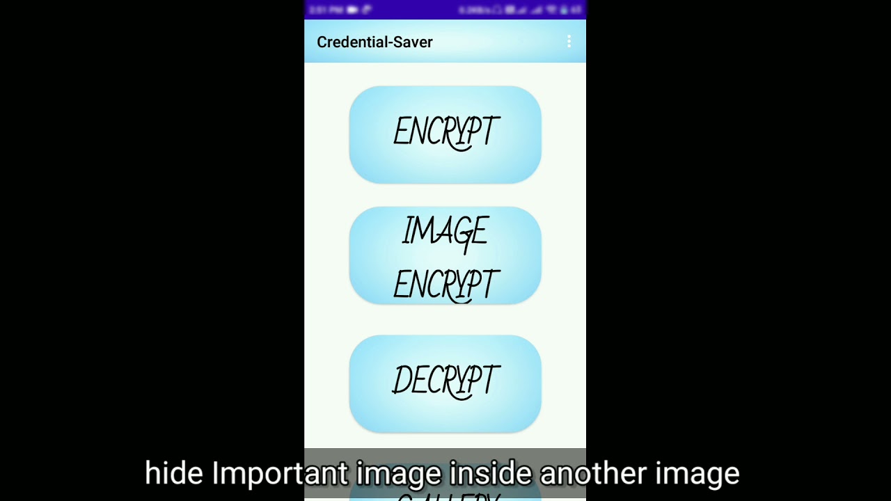 Credential Saver Android App | Minor CSE & IT Project