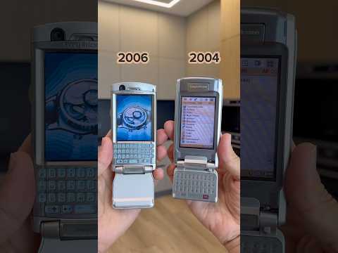 Sony Ericsson p910i vs p990i #sony #retro #retrophone #smartphone