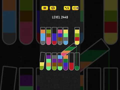 Water sort puzzle level 2449