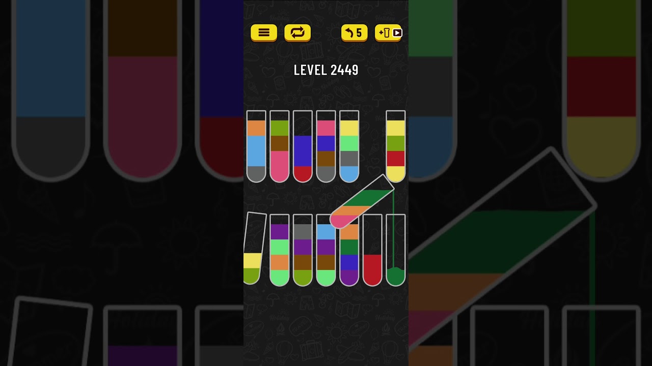 Solve Water Sort Puzzle Level 2449 🧪