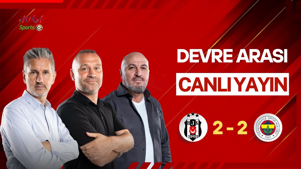 Canlı Anlık: Beşiktaş - Fenerbahçe Derbisi Devre Arası Skor ve Yorumlar ⚽