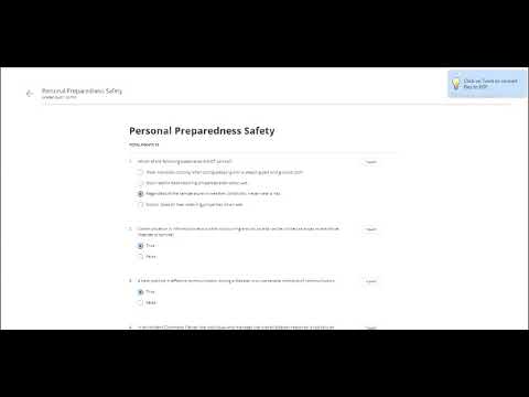 Coursera | disaster preparedness | 3 quiz answers
