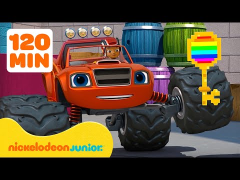 Blaze trouve une clé magique, des transformations, & PLUS 🔑 | 120 Minutes | Nickelodeon Jr. France