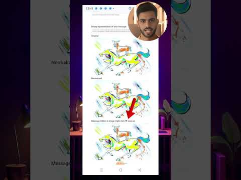 how to hide text inside the image || steganography tutorial #shorts