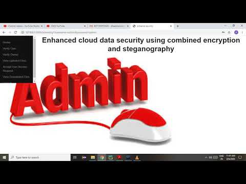 Enhanced Cloud Data Security using Combined Encryption and Steganography - PYTHON