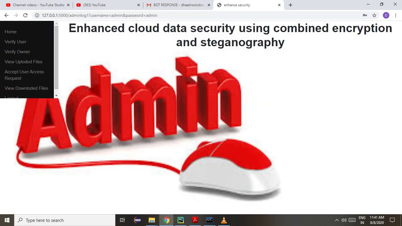 Advanced Cloud Data Security with Combined Encryption & Steganography in Python 🔒