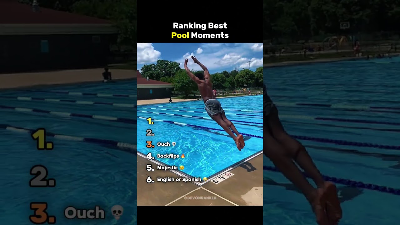 Ranking the Best Pool Moments
