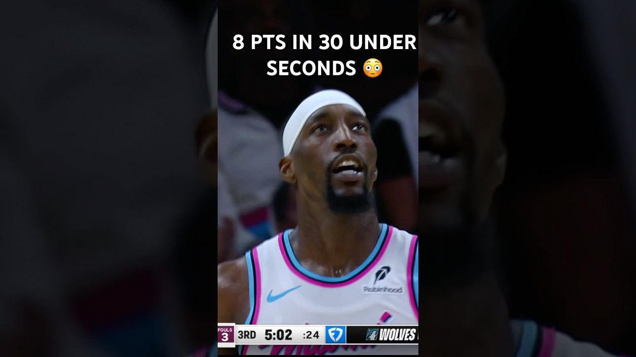 The Miami Heat score 8 PTS in under 30 seconds π³