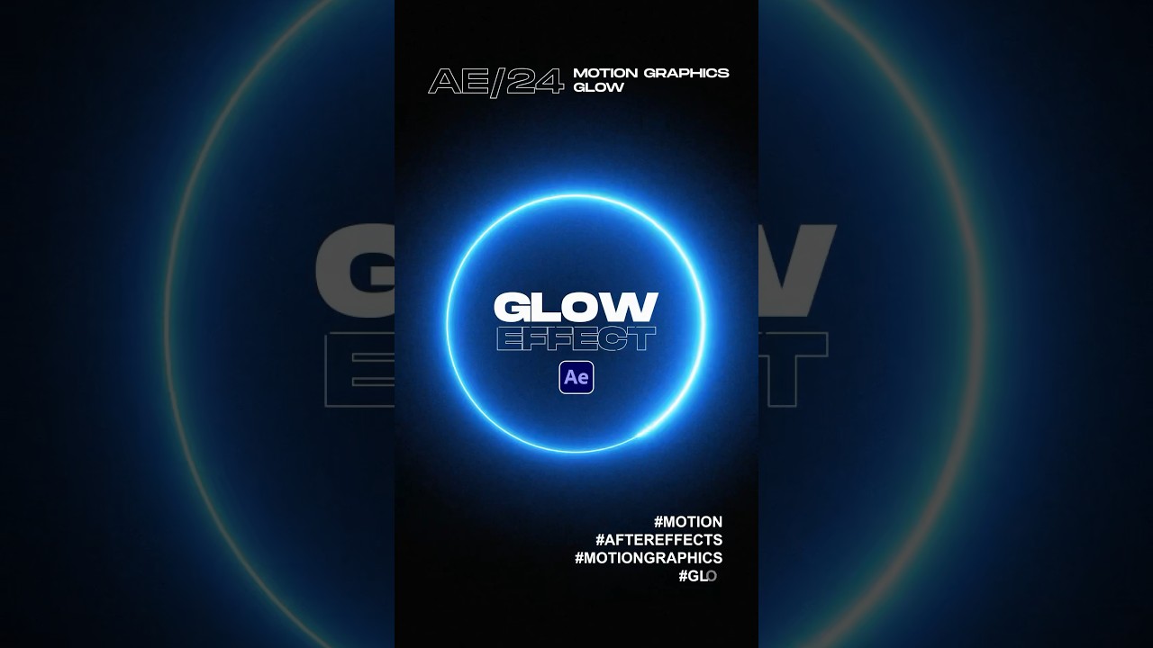 Create Stunning Glow Effects with Motion Design in After Effects ✨