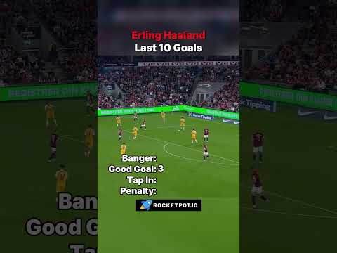 Erling Haaland Last 10 Goals