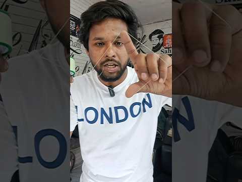 Dhage ki Practice Kaise Kare #eyebrows #dhaga #practice #youtubeshorts #tips #shorts #barbershop