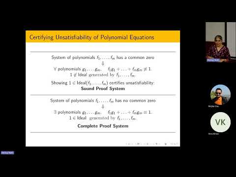 New lower bounds for Polynomial Calculus over non-Boolean bases, by Meena Mahajan