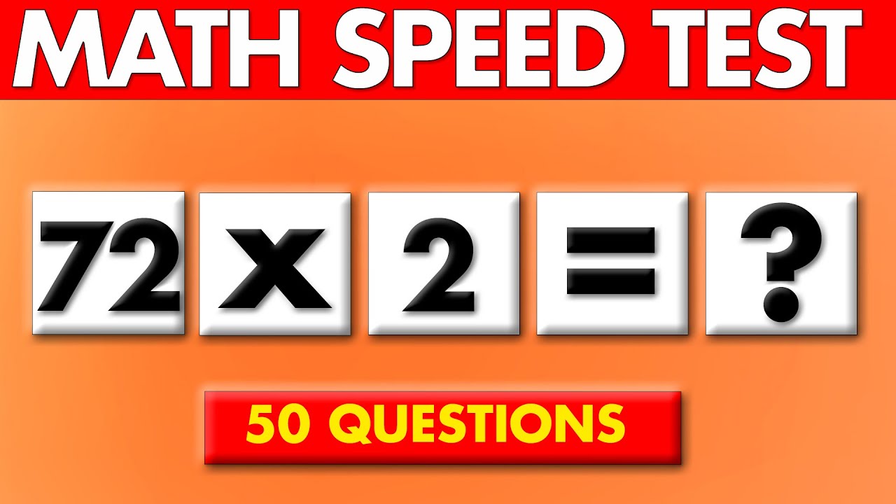 Can You Solve 50 Medium-Level Math Problems Fast? 🧮 Human Calculator Challenge