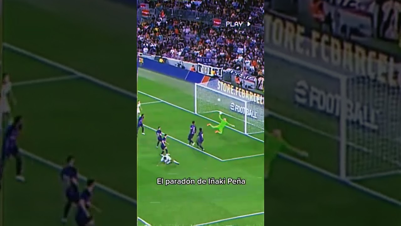 Vaya mano de Iñaki Peña #shorts #fcbarcelona
