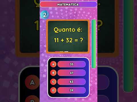 Quiz de Matemática - Teste suas habilidades #quiz #matemática