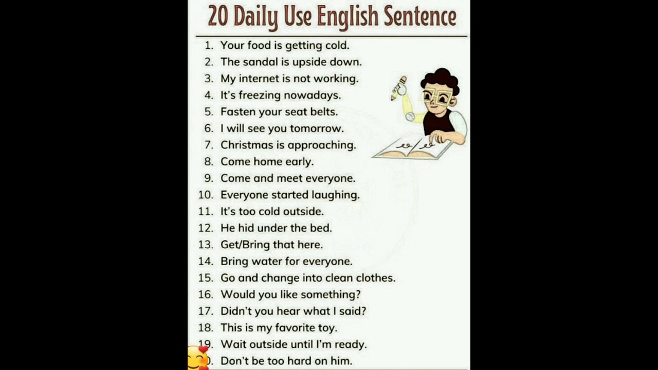 20 Daily English Sentences for Everyday Use