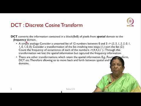 Lec 47 Discrete Cosine Transform-1