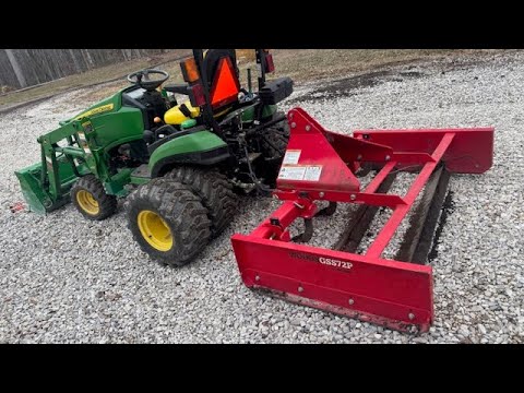 John Deere 1025R & Woods 6' Land Plane Setup