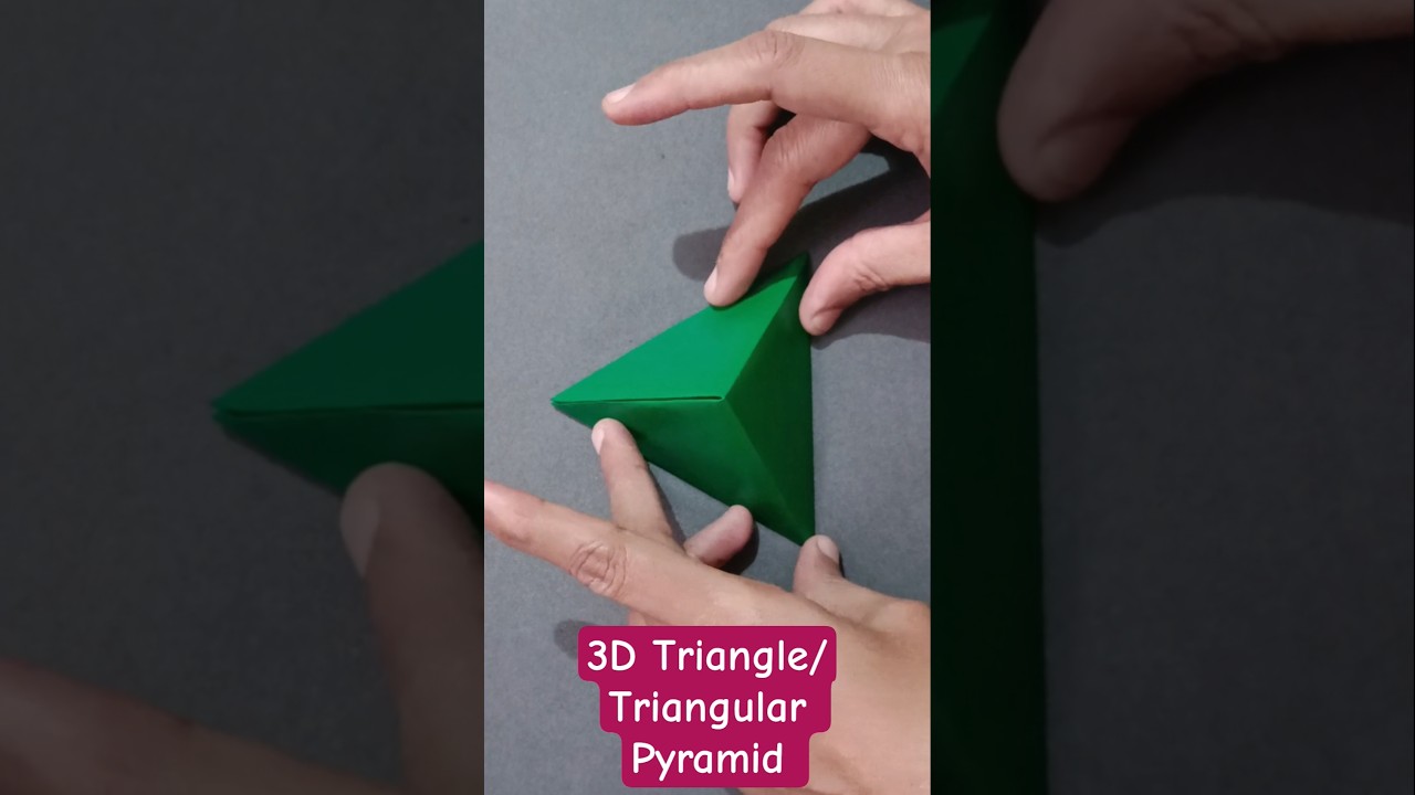 How to Make 3D Triangle/ Triangular Pyramid #diy #3dshapes #3dmodel #shapediver #makeanything