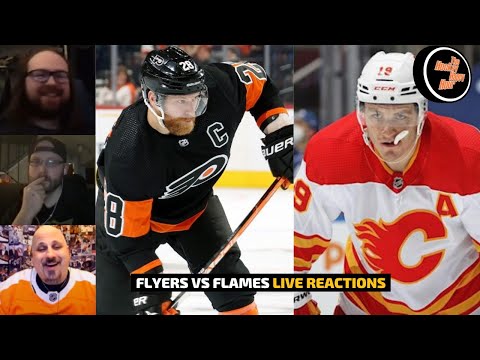 PHILADELPHIA FLYERS VS CALGARY FLAMES LIVE REACTIONS | NHL ON TNT PREVIEW | The Hockey Happy Hour