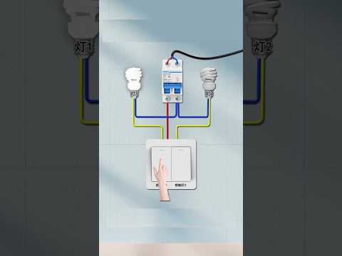 Double Switch Controls Two Lights | Easy Wiring Guide #electric #light #switch
