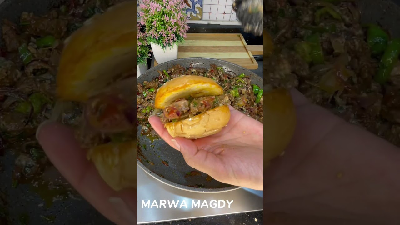 شاورما لحم مصري 🍖 وصفة شهية من مروه مجدي