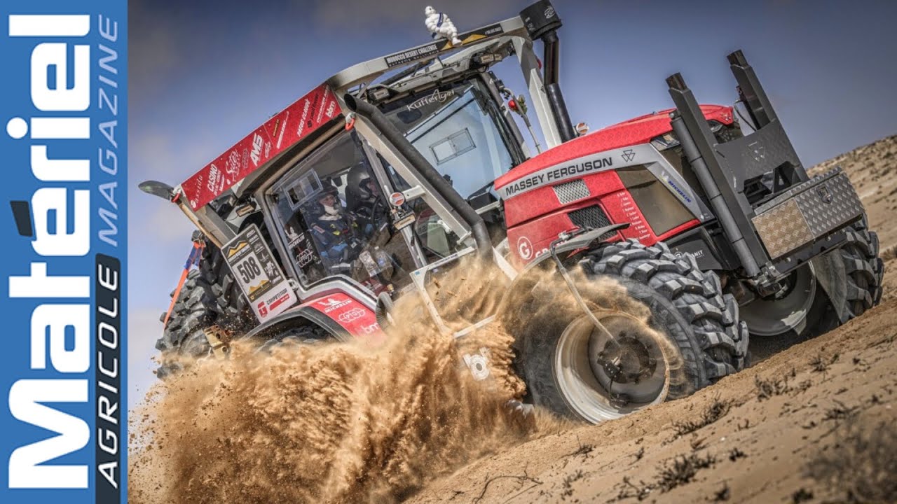 Un Massey Ferguson 8S à l'assaut du désert marocain