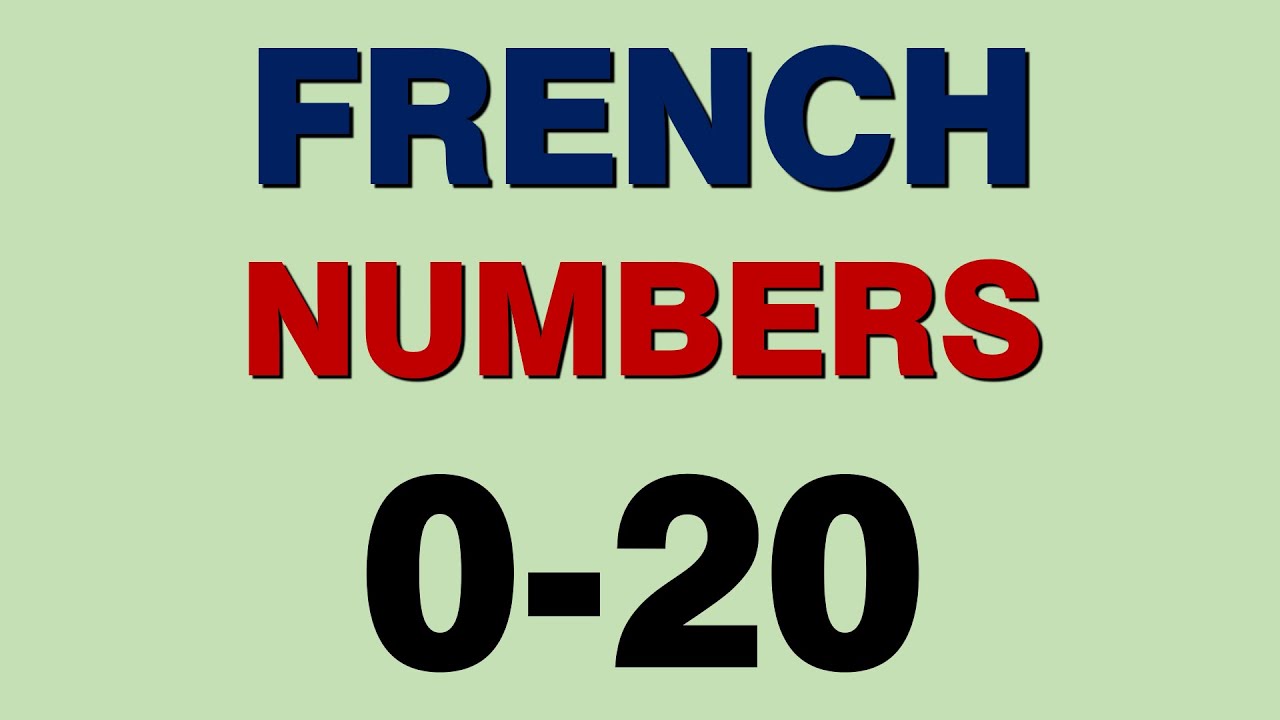 French Numbers 0-20 🇫🇷